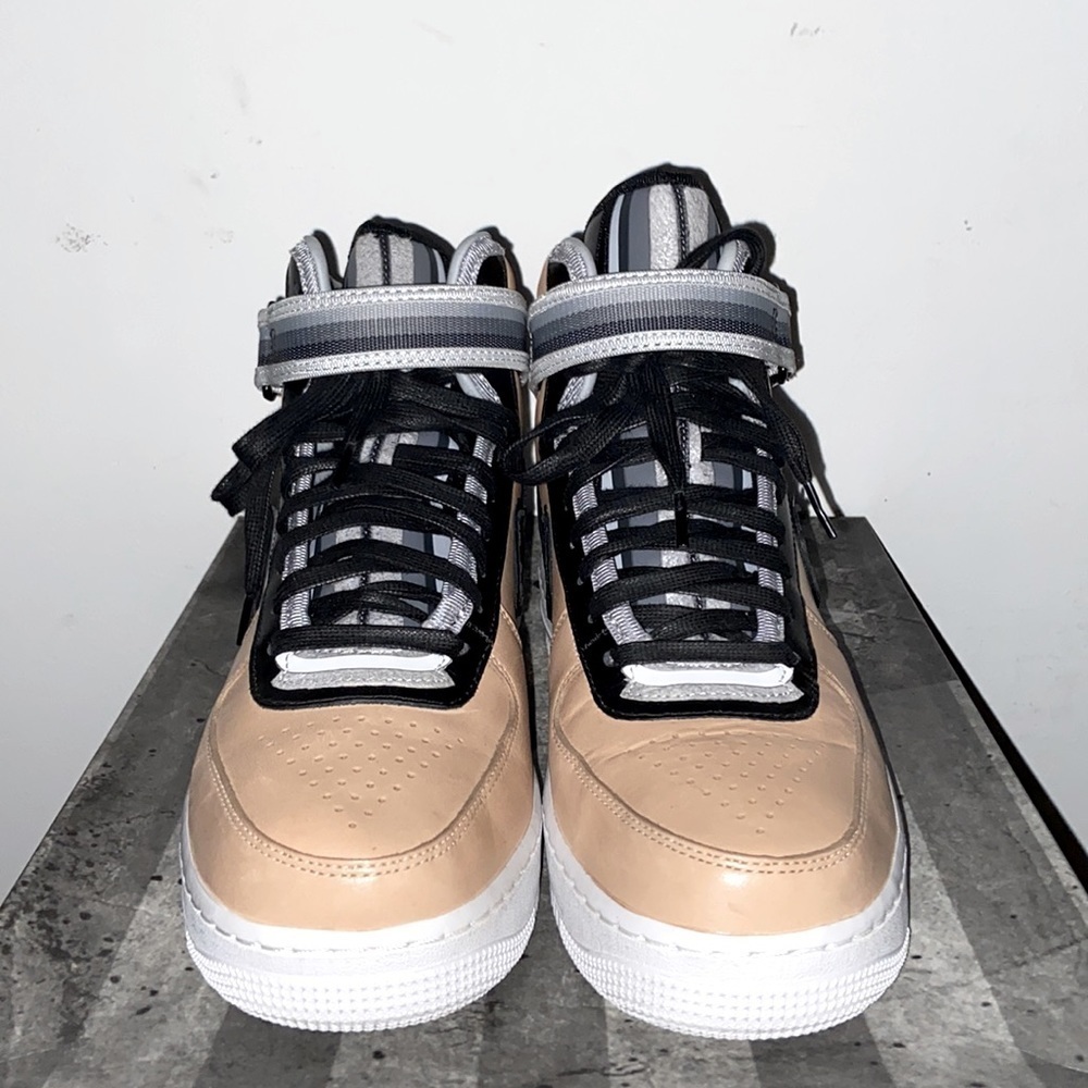Nike Air Force 1  Mid SP / Tisci Men’s US9 Vachetta Tan/Black Sneakers 👟​​​​​